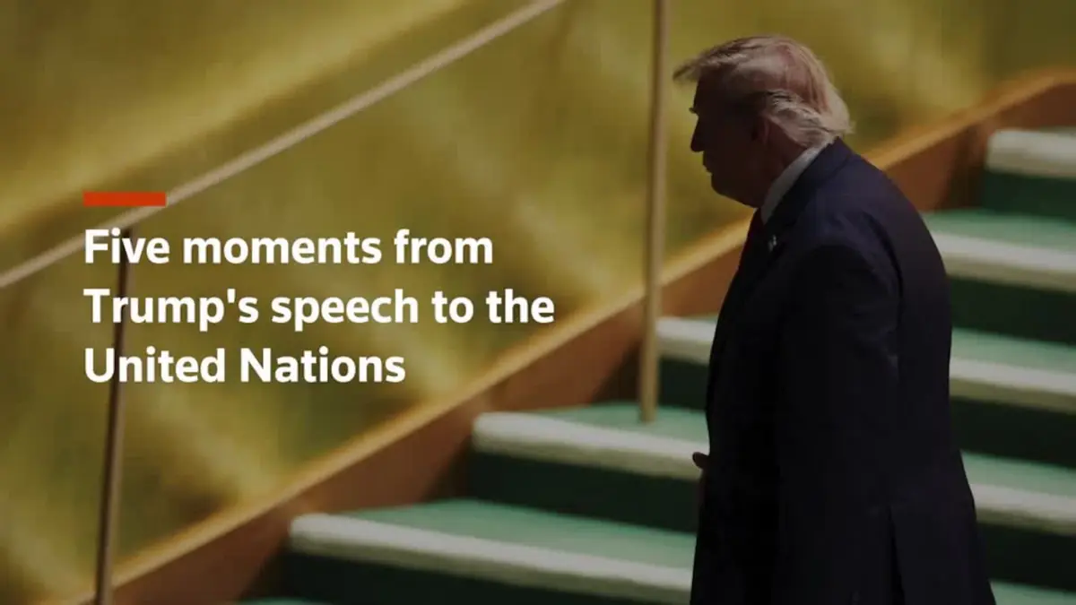Five key moments from Trump's speech at the UN