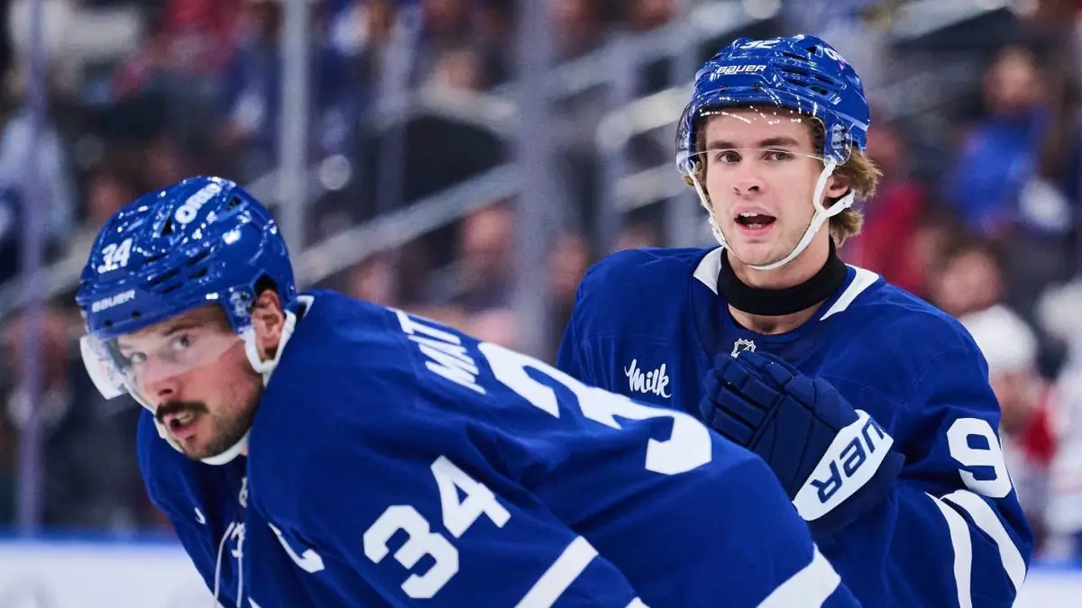 Past meets future with Maple Leafs’ Matthews, McKenna pairing